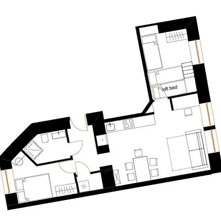 Spacious 3-room Krakov